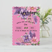 花恋人の誕生日招待状 招待状 (スタンド正面)