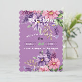 花恋人の誕生日招待状 招待状 (スタンド正面)