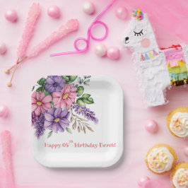 花恋人の誕生日 ペーパープレート