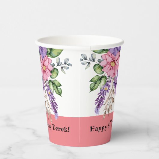 花恋人の誕生日 紙コップ (右)