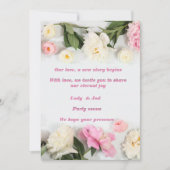 花愛好家のための優雅な結婚式の招待状 招待状 (正面)