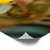 花感じ（昆虫）マルハナバチ ポスター (角)