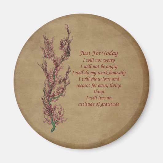 花感動的引用文 マグネット (正面)