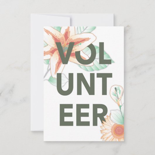 花感謝していの志願 サンキューカード (正面)