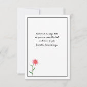 花感謝していを持って行け。 サンキューカード (裏面)