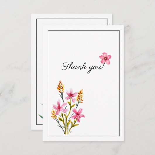 花感謝していを持って行け。 サンキューカード (正面/裏面)