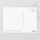 花感謝してい付きヒツジありがとう ポストカード (裏面)