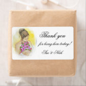 花感謝してい嫁のお願い ラベル (インサイチュ)