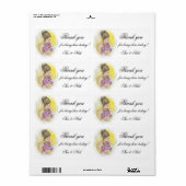 花感謝してい嫁のお願い ラベル (フルシート)
