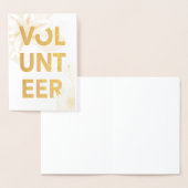 花感謝してい金ゴールド箔 箔カード (ディスプレー)