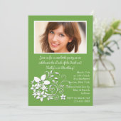 花房の緑の写真の招待状 招待状 (スタンド正面)