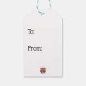 花手描きワラタステッカー ギフトタグ (裏面)