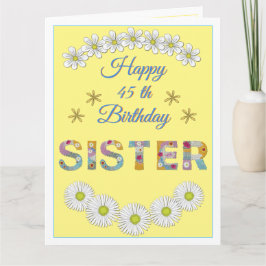 花手紙シスターパーソナライズされた誕生日カード カード