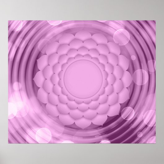 花抽象芸術ポスター ポスター (正面)