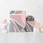 花抽象芸術模様包み紙 ラッピングペーパー