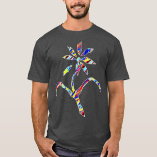 花抽象芸術23 1 Tシャツ