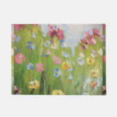 花抽象芸術 ドアマット (正面)