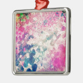 花抽象芸術 メタルオーナメント (左)