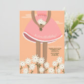 花摘みガールバースデーパーティー 招待状 (スタンド正面)