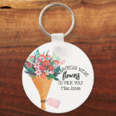 花救済の私はキーリングを成長 キーホルダー (裏面)