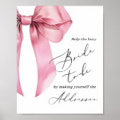 花救済嫁に忙し辞儀する ポスター (正面)