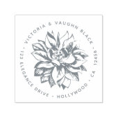 花数々の咲き差出人住所 セルフインキングスタンプ (デザイン)