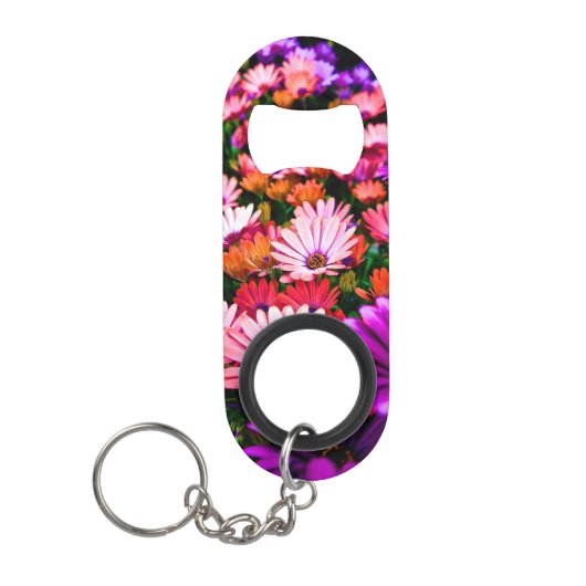 花数々の花 キーホルダー栓抜き (正面)