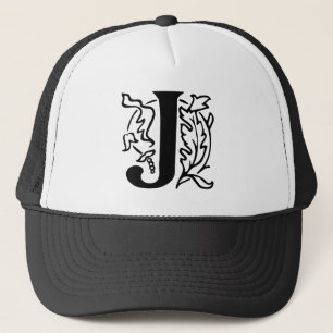 花文字J キャップ
