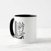 花文字L マグカップ (正面左)