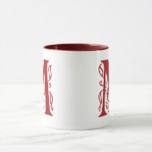 花文字M マグカップ (中央)