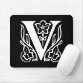 花文字V マウスパッド (マウス)