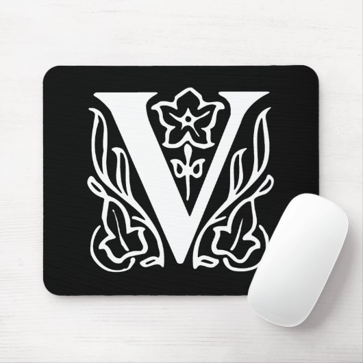 花文字V マウスパッド (マウス)