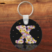 花文字x キーホルダー (正面)