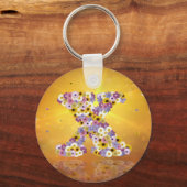 花文字x キーホルダー (正面)