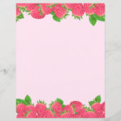 花文房具付いちご紙 (裏面)