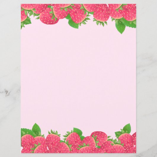 花文房具付いちご紙 (裏面)