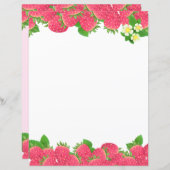 花文房具付いちご紙 (正面/裏面)