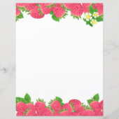 花文房具付いちご紙 (正面)