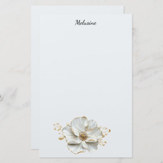 花文房具 便箋 (正面/裏面)