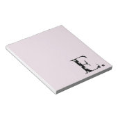 花文文字E ノートパッド (アングル)