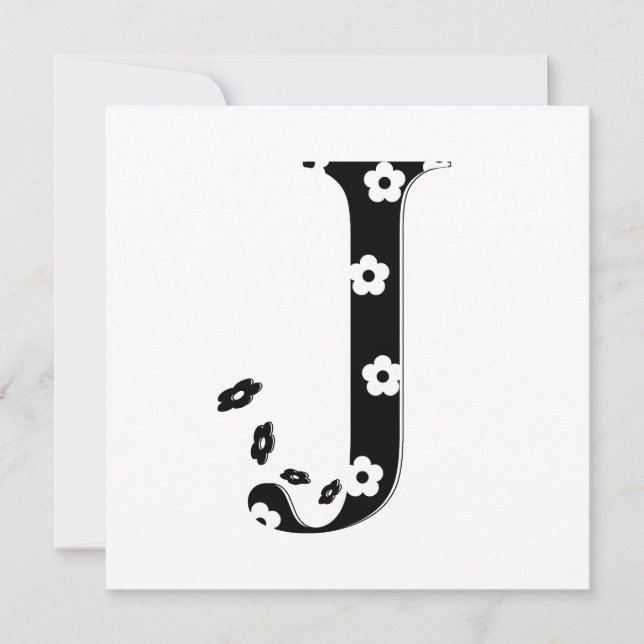 花文文字J (正面)