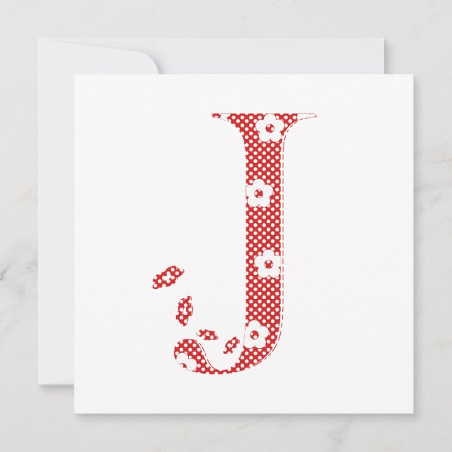 花文文字J （赤） (正面)