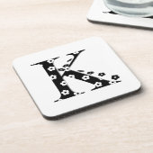 花文文字K コースター (左側)