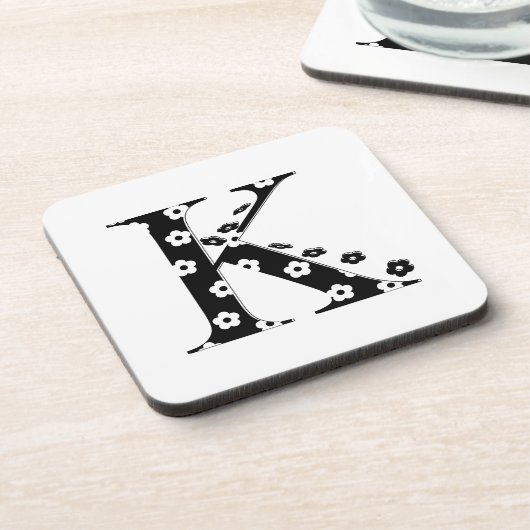 花文文字K コースター (左側)