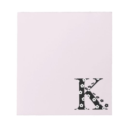 花文文字K ノートパッド (正面)