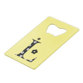 花文文字L クレジットカード栓抜き (正面アングル)