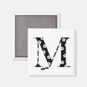 花文文字M マグネット (正面/裏面)