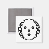 花文文字O マグネット (正面/裏面)