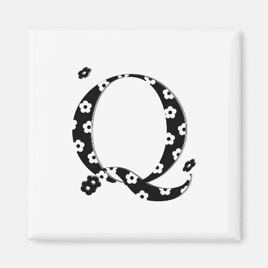 花文文字Q マグネット (正面)