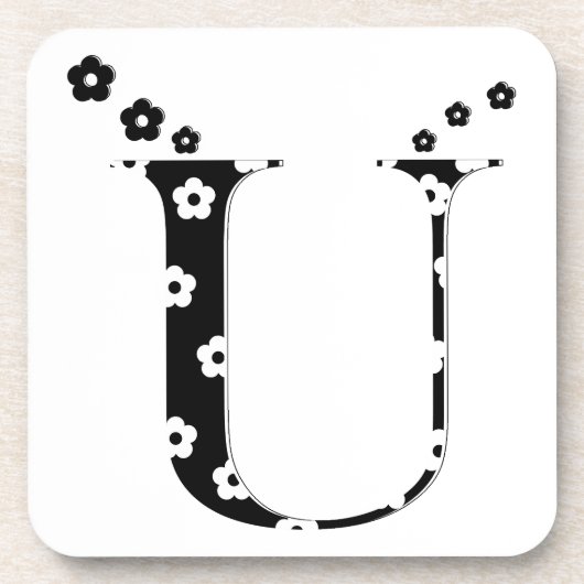 花文文字U コースター (正面)